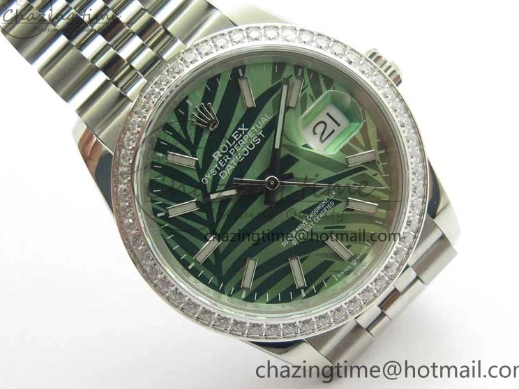 MiroTime 0501 DateJust 36 SS 126284 BP Maker 1:1 Best Edition New Green Dial on Jubilee Bracelet Sleek 2522
